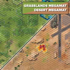 Battlemat BFM  - Grasslands / Desert Base