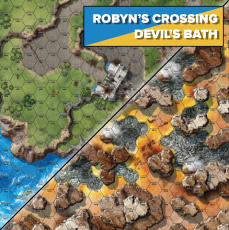 Battletech BattleMat Robyn`s Crossing / Devil`s Bath