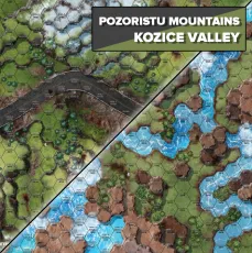 Battletech BattleMat Pozoristu Mountains / Kozice Valley Battletech BattleMat Pozoristu Mountains / Kozice Valley