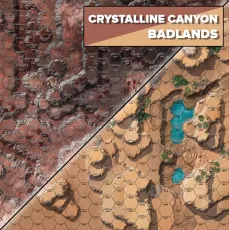 Battletech Battlemat Crystalline Canyon / Badlands Battletech Battlemat Crystalline Canyon / Badlands