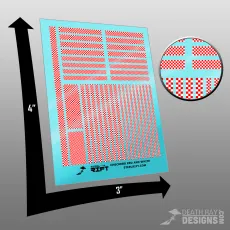 Checkers Decals (Red and White) Checkers Decals (Red and White)