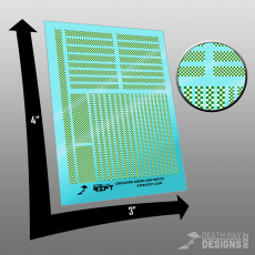 Checkers Decals (Green and White)