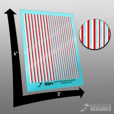Steel Rift - Duo-Stripe Red and White Decals Steel Rift - Duo-Stripe Red and White Decals