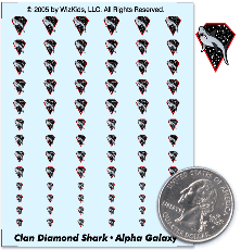 Clan Diamond Shark - Alpha Galaxy Decals