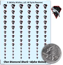 Clan Diamond Shark - Alpha Galaxy Decals Clan Diamond Shark - Alpha Galaxy Decals