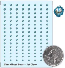 Clan Ghost Bear - 1st Claw Decals Clan Ghost Bear - 1st Claw Decals