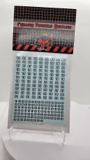 Swiss Numbers 2-Color (Black and White) Decals - 67-99 Swiss Numbers 2-Color (Black and White) Decals - 67-99