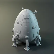 Battletech - Map Scale Dropship Overlord Class Battletech - Map Scale Dropship Overlord Class