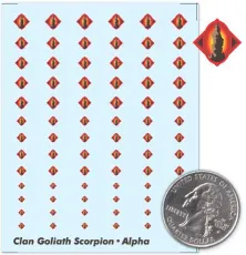 Clan Goliath Scorpion - Alpha Galaxy Decals Clan Goliath Scorpion - Alpha Galaxy Decals