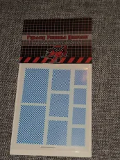 Checkers - Blue / White Decals Checkers - Blue / White Decals