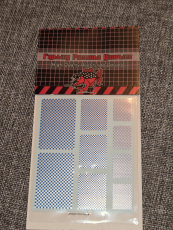 Checkers - Blue / Silver Decals