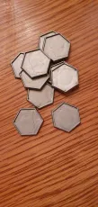 Plastik Hexbasen 30mm mit Rand (10er Pack) Plastik Hexbasen 30mm mit Rand (10er Pack)