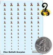 Clan Goliath Scorpion Decals Clan Goliath Scorpion Decals
