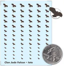 Clan Jade Falcon - Iota Galaxy Decals Clan Jade Falcon - Iota Galaxy Decals