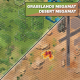Battlemat BFM  - Grasslands / Desert Base (ggf. Extra Versandkosten! Siehe Text)
