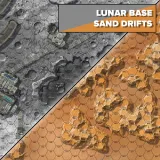 Battletech Battlemat Lunar Base / Sand Drift Battletech Battlemat Lunar Base / Sand Drift