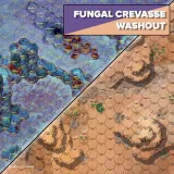 Battletech Battlemat Fungal Crevasse / Washout Battletech Battlemat Fungal Crevasse / Washout