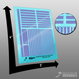 Checkers Decals (Dark Blue and White)