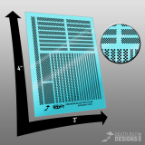 Checkers Decals (Black and Clear)