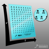 Jolly Roger -Black Decals