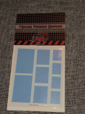 Checkers - Blue / White Decals