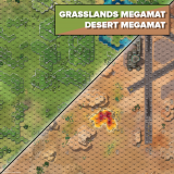 Battletech - Battlemat BFM (Grasslands / Desert Base)