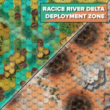 Battletech BattleMat Racice River Delta / Deployment Zone