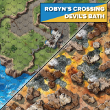 Battletech BattleMat Robyn`s Crossing / Devil`s Bath