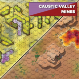 Battletech Battlemat Caustic Valley / Mines