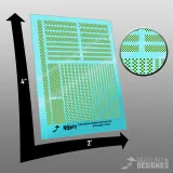 Checkers Decals (Green and White)
