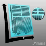 Checkers Decals (Black and Clear)
