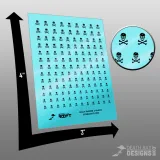 Jolly Roger -Black Decals