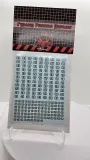 Swiss Numbers 2-Color (Black and White) Decals - 34-66