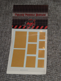 Checkers - Yellow / Orange Decals