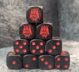 Trench Crusade Würfel - Red Baphomet