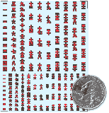Kanji Numbers - 2 Farben (rot)